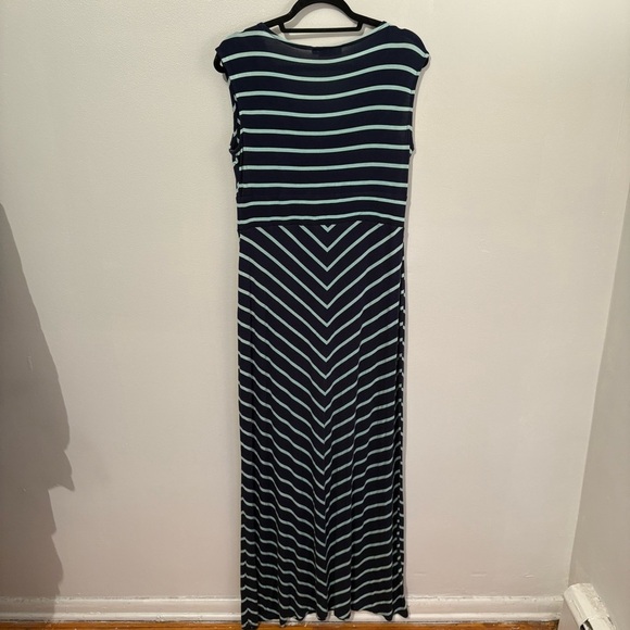 Apt. 9 Navy and White Striped Maxi Dress XL - Picture 2 of 7